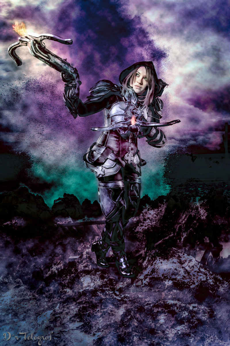 "Fighting against the Apoca" Model: Kiri Nightingale