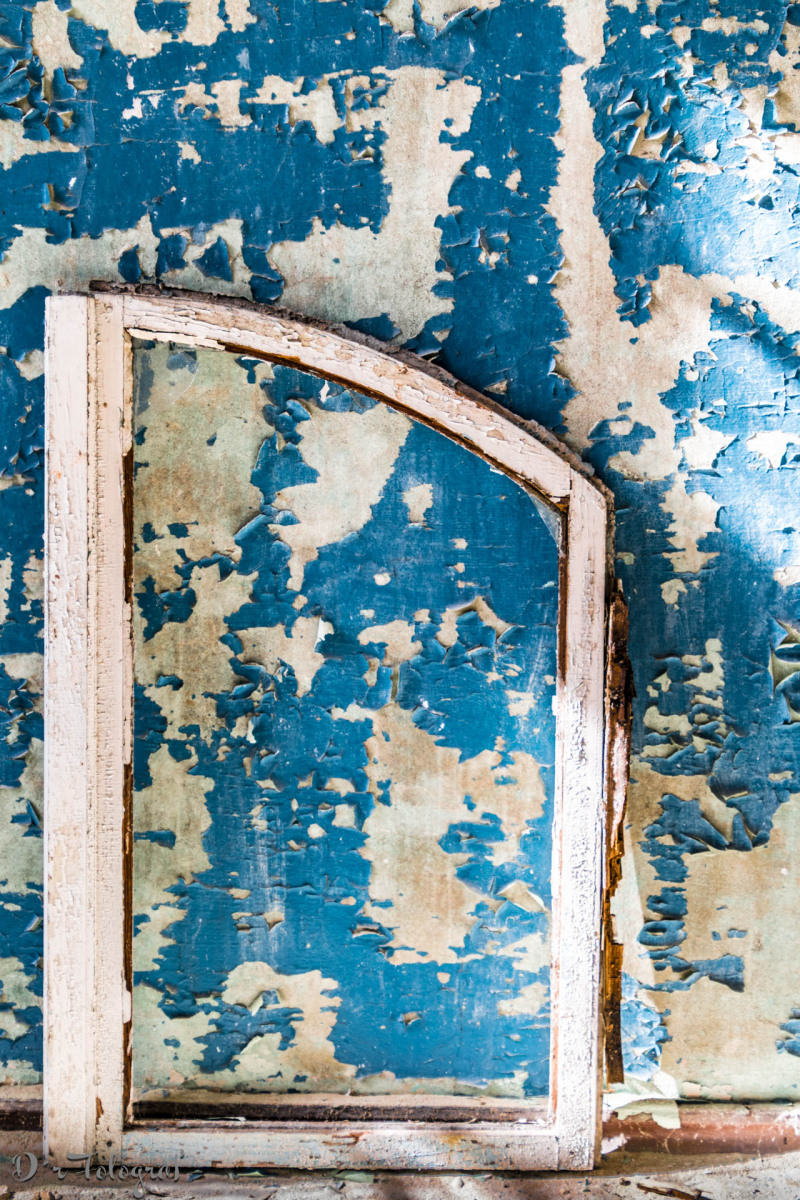 Window on Blue Wall
